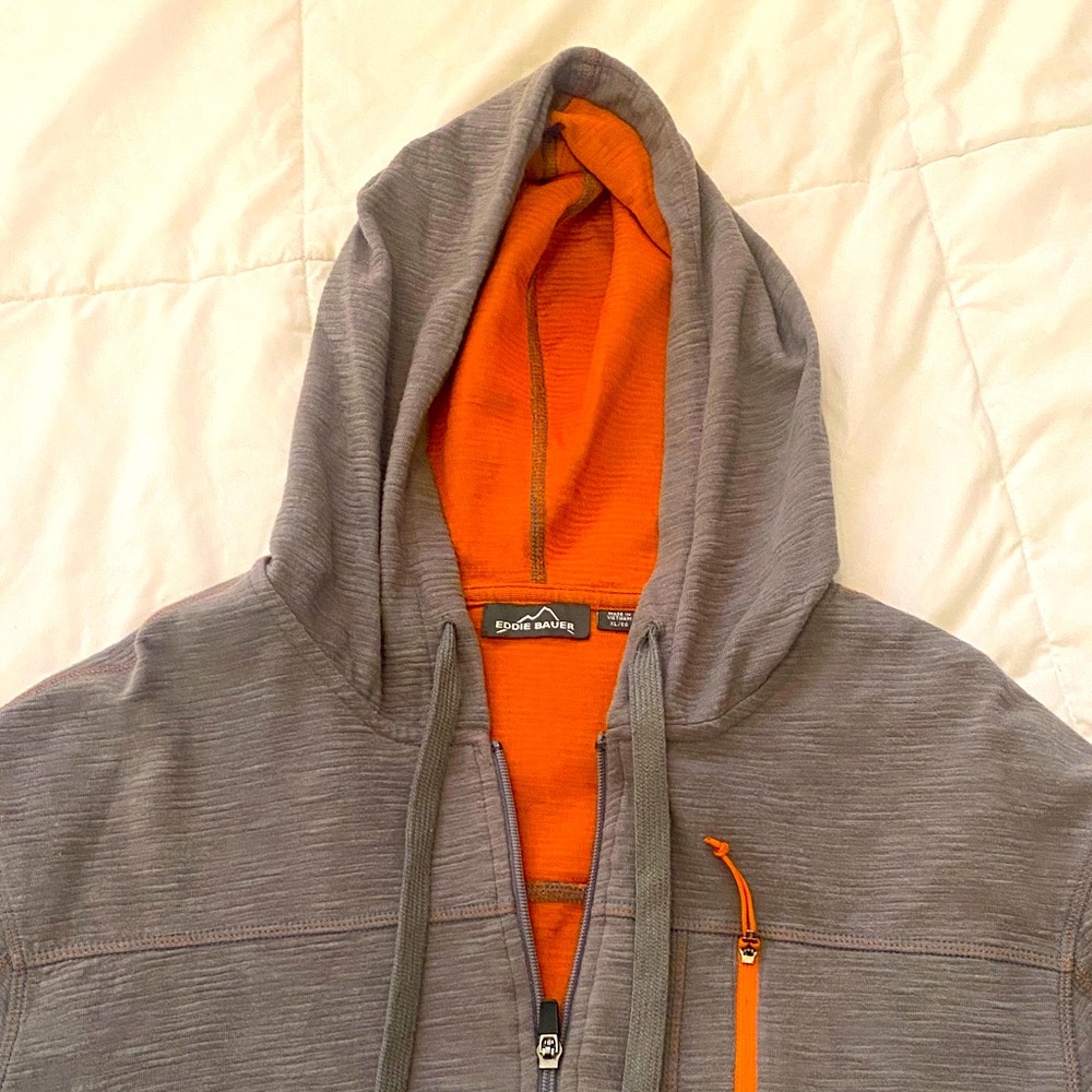 Eddie Bauer Gray and Orange Lightweight Jacket